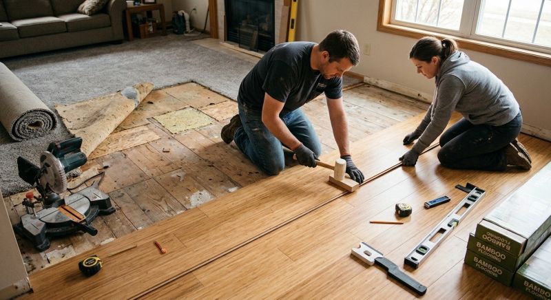 Bamboo Flooring Installation in Framingham, MA