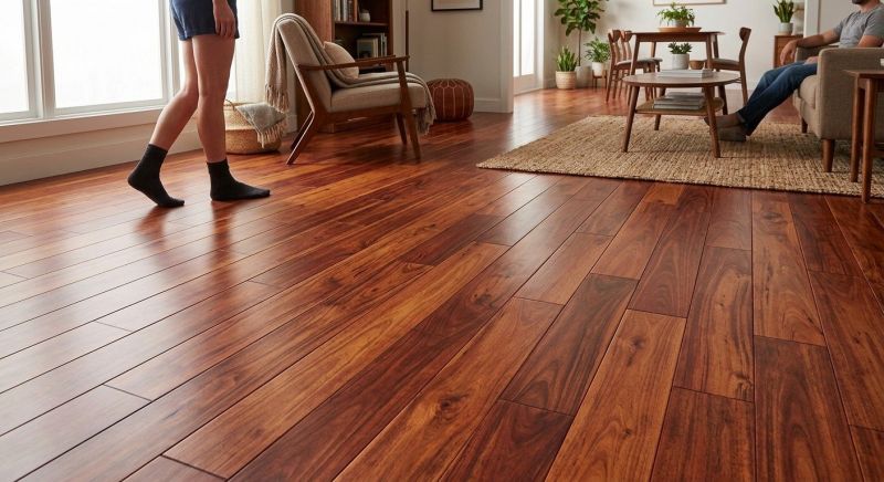 Cherry Floor Installation in Bolton, MA