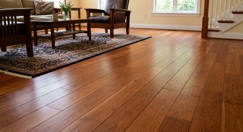 Cherry Floor Installation in Chestnut Hill, MA