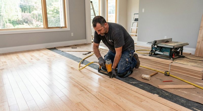Maple Flooring Installation in Carlisle, MA