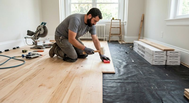 Maple Flooring Installation in Framingham, MA