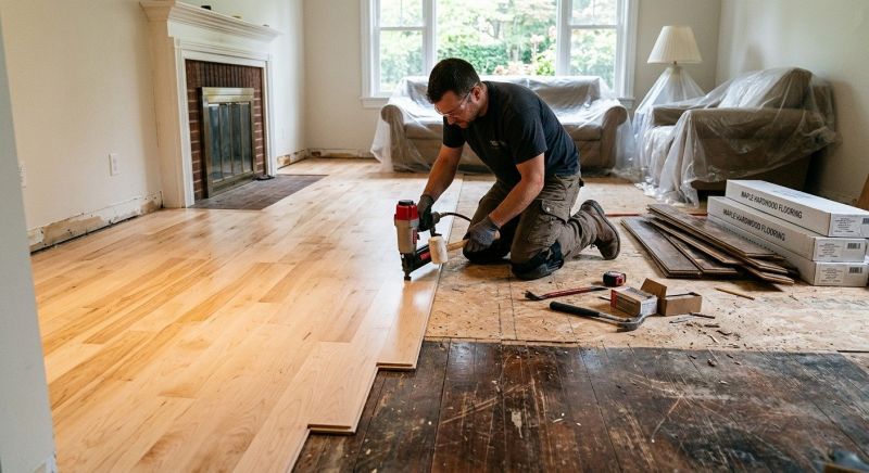 Maple Flooring Installation in Marlborough, MA