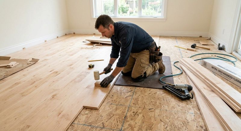 Maple Flooring Installation in Newton, MA