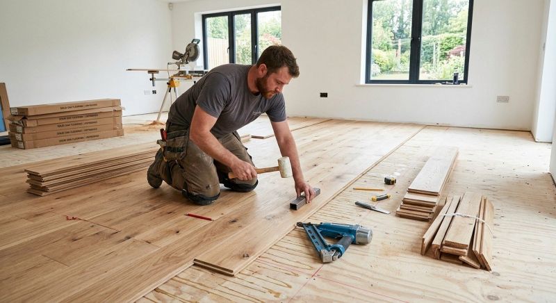 Oak Floor Installation in Groton, MA