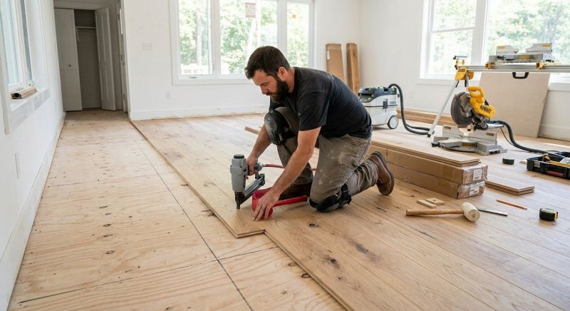 Oak Floor Installation in Holden, MA