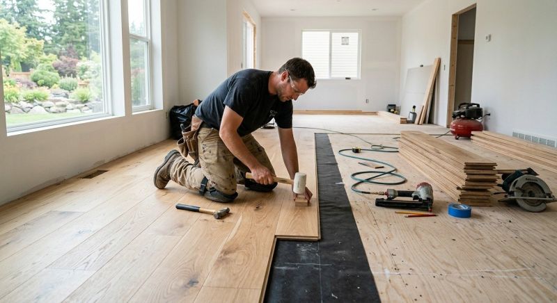 Oak Floor Installation in Millis, MA