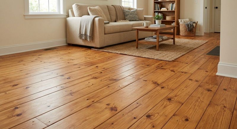 Pine Floor Installation in Framingham, MA