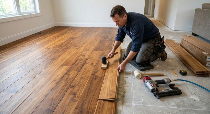 Teak Flooring Installation in Framingham, MA