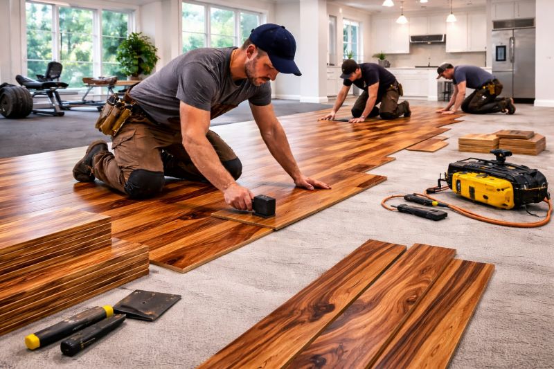 Teak Flooring Installation in Framingham, MA