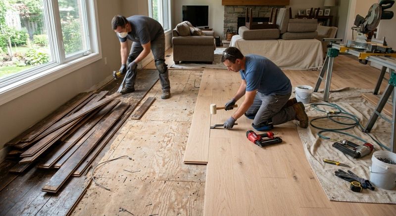 Wood Floor Replacement in Billerica, MA